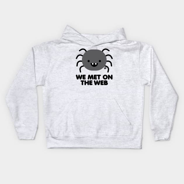 MET ON WEB Kids Hoodie by toddgoldmanart